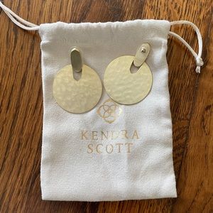 Kendra Scott Statement Gold Earrings